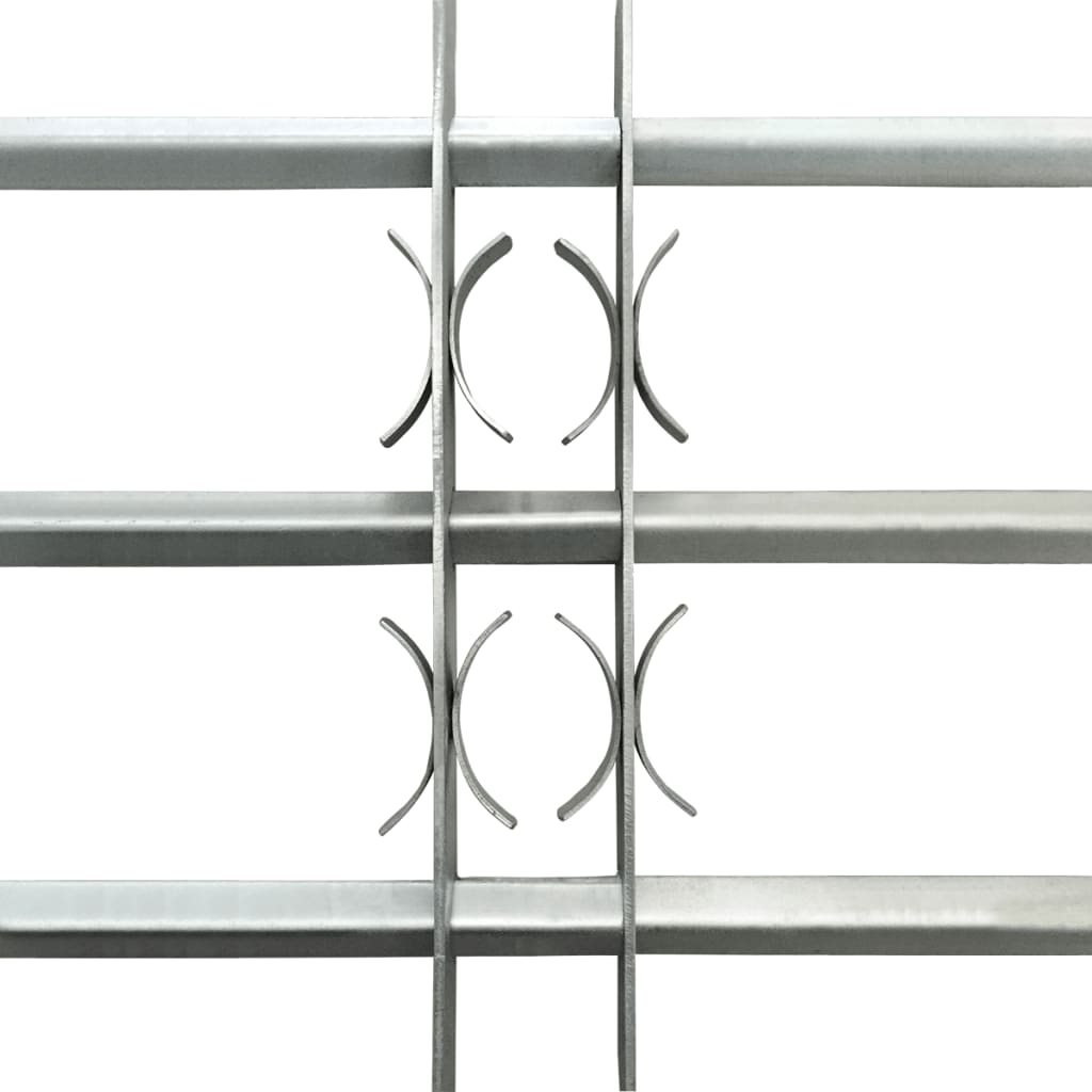vidaXL Reja de seguridad ajustable ventana con 3 barras 500-650 mm