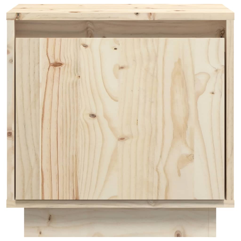 vidaXL Mesita de noche de madera maciza de pino 40x30x40 cm