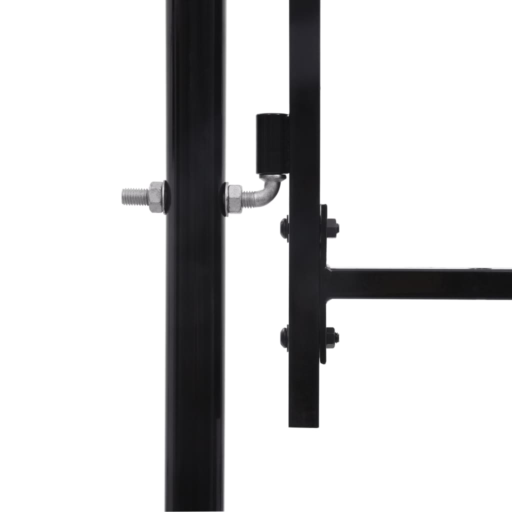 vidaXL Puerta doble para valla con puntas de lanza 400x150 cm