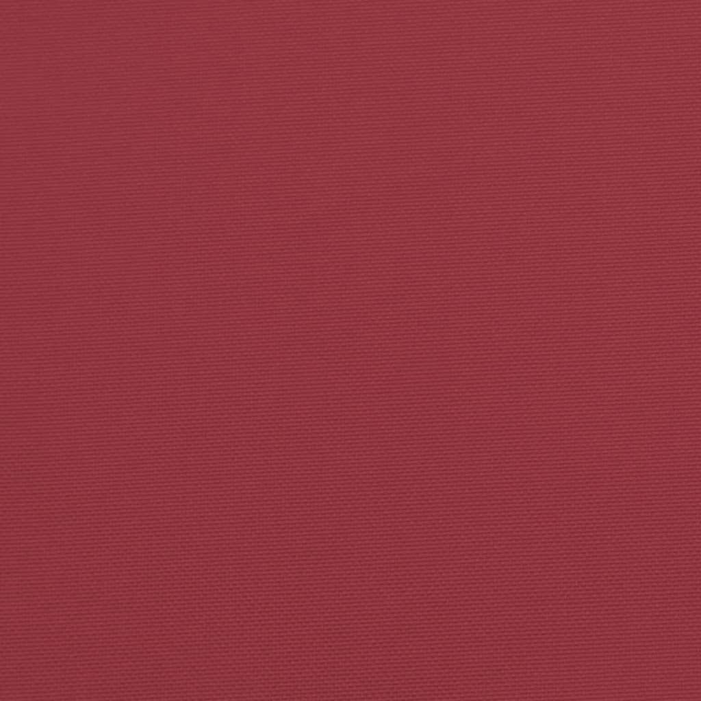 vidaXL Cojines silla de jardín 4 uds tela Oxford rojo tinto 50x50x7 cm