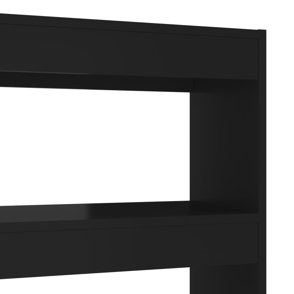 vidaXL Estantería/divisor de espacios negro 100x30x135 cm
