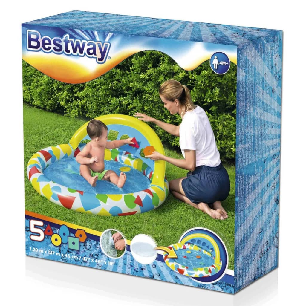 Bestway Piscina infantil Splash & Learn 120x117x46 cm