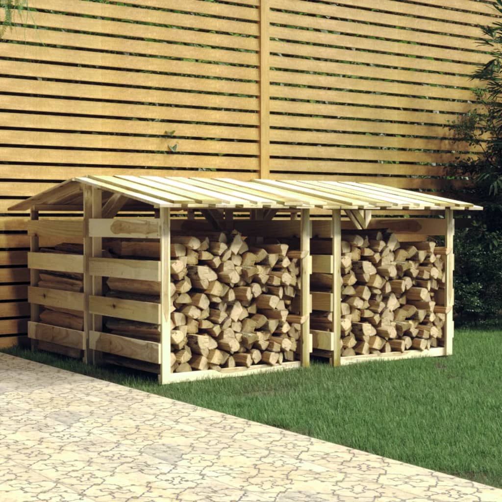 vidaXL Pérgolas con techo 4 uds madera pino impregnada 100x90x100 cm