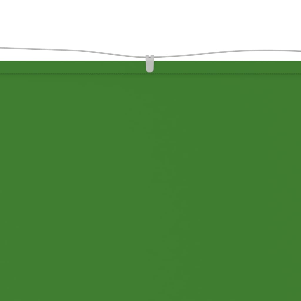 vidaXL Toldo vertical verde claro 100x1200 cm tela oxford