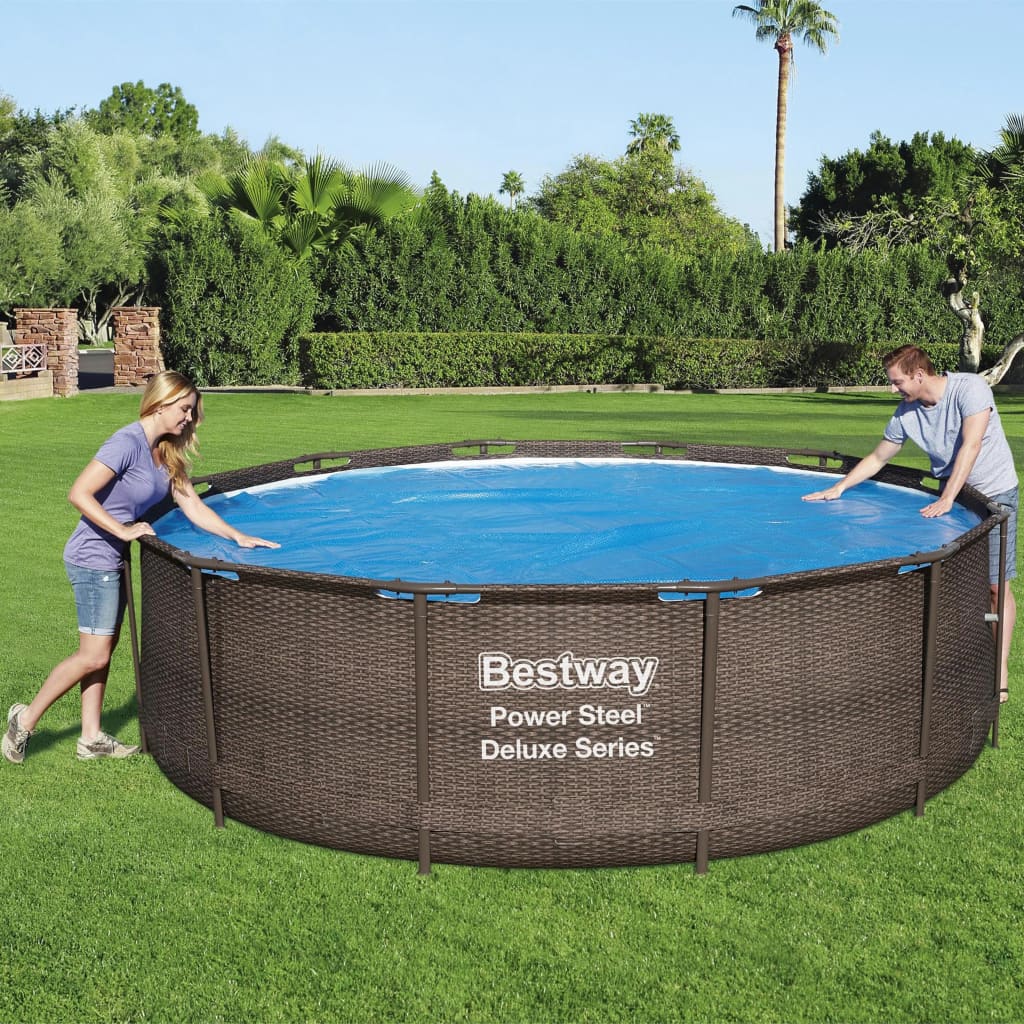 Bestway Cubierta solar para piscina Flowclear 356 cm