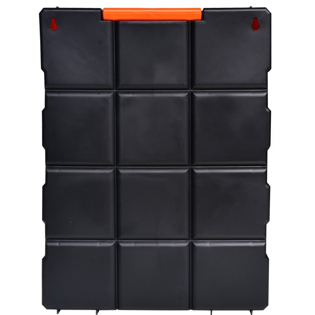 vidaXL Caja de herramientas de pared portátil con 12 compartimentos