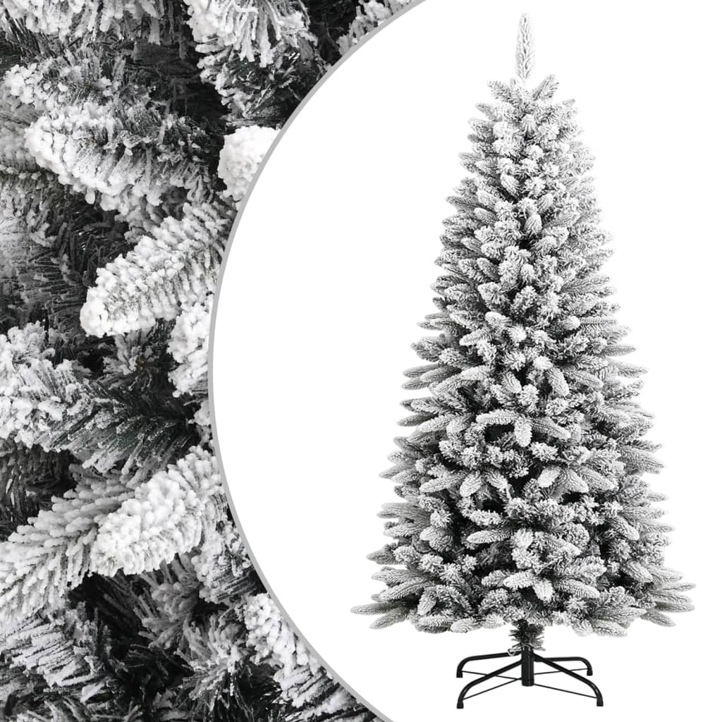 vidaXL Árbol de Navidad artificial con nieve PVC y PE 120 cm