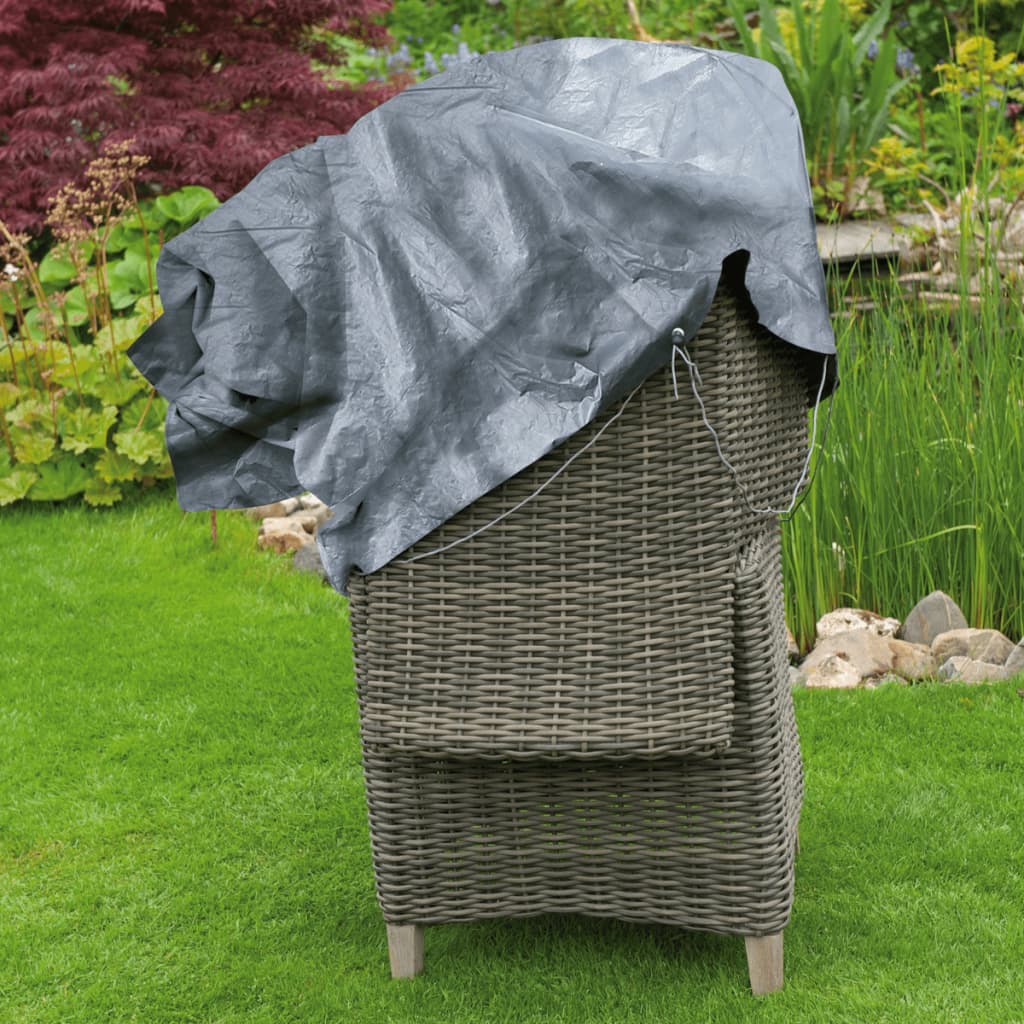 Nature Funda de muebles de jardín para 2 sillas apilables 140x75x70 cm