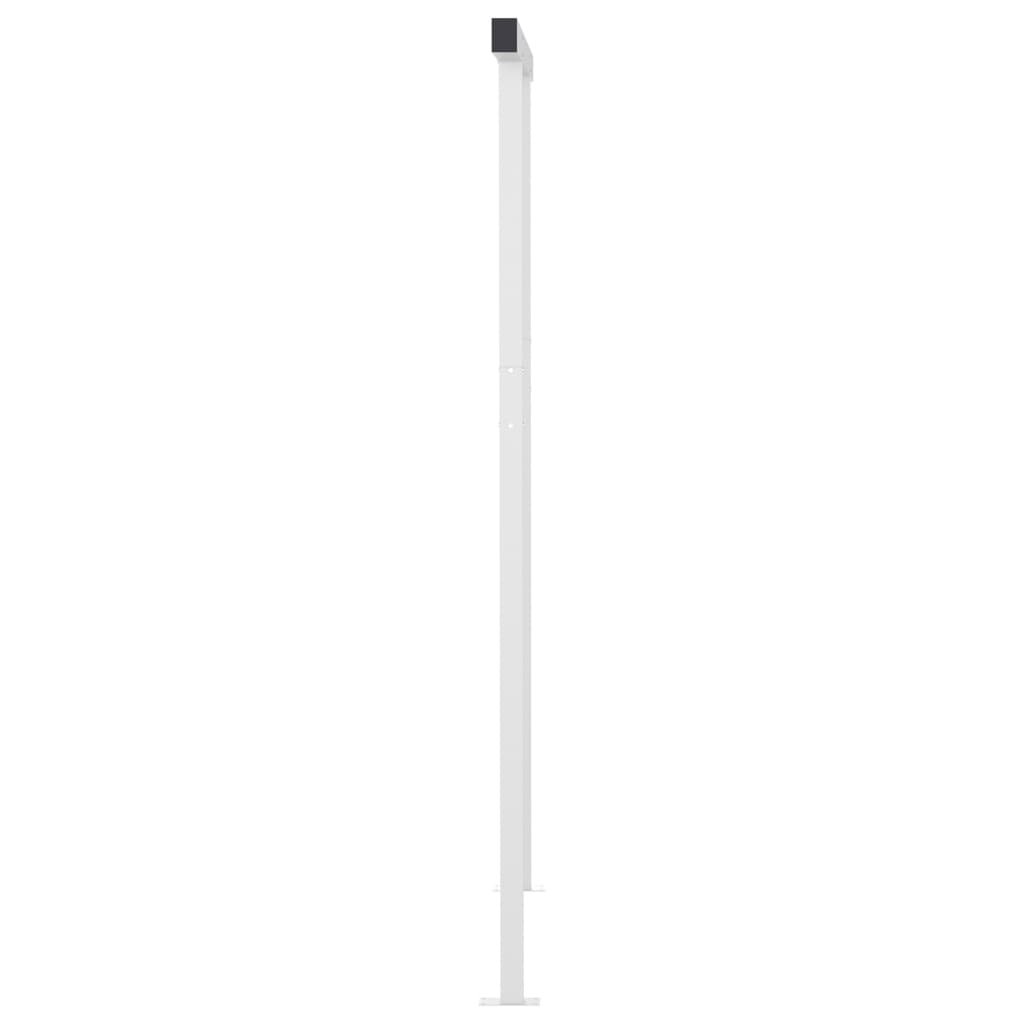 vidaXL Toldo manual retráctil con postes gris antracita 4,5x3,5 m