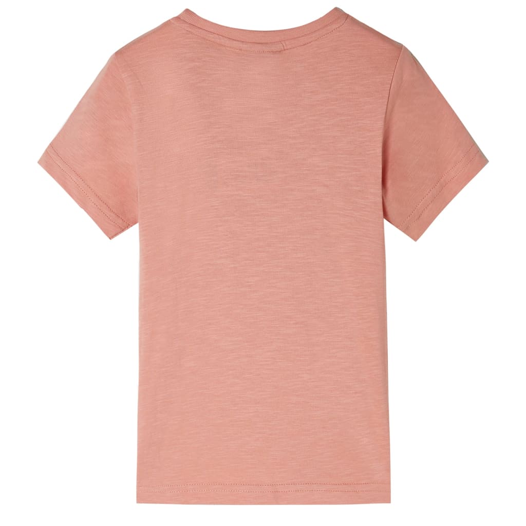Camiseta infantil de manga corta naranja claro 116