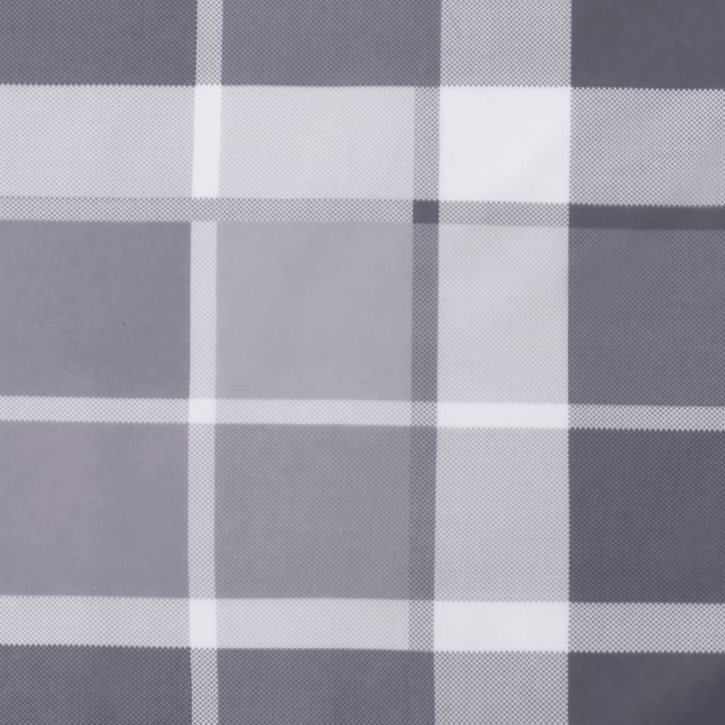 vidaXL Cojín para sofá sofá de palets tela a cuadros gris 50x50x12 cm