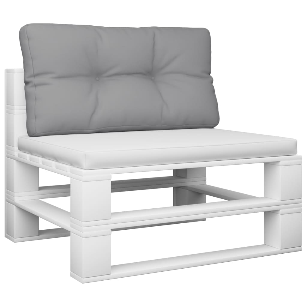 vidaXL Cojín para sofá de palets tela gris 80x40x12 cm