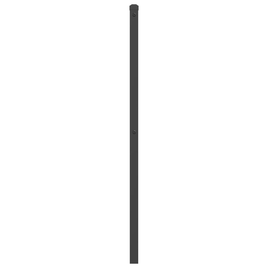 vidaXL Cabecero de metal negro 160 cm