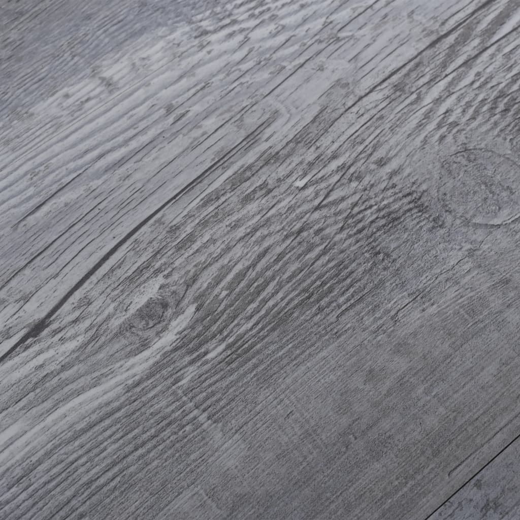 vidaXL Lamas para suelo PVC autoadhesivas 5,21 m² 2mm gris madera mate
