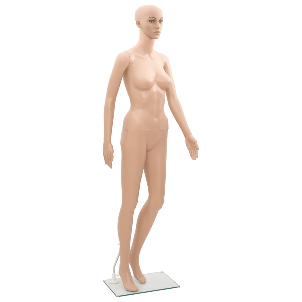 vidaXL Maniquí, maniquí de mujer de cuerpo completo realista con base de  vidrio, cuerpo de exhibición de vestido de mujer, maniquí de forma de