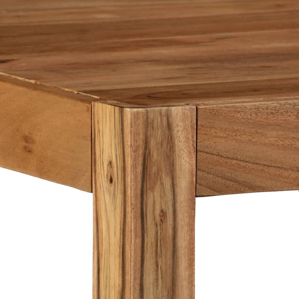 vidaXL Mesa de centro madera maciza de acacia marrón 80x80x41 cm