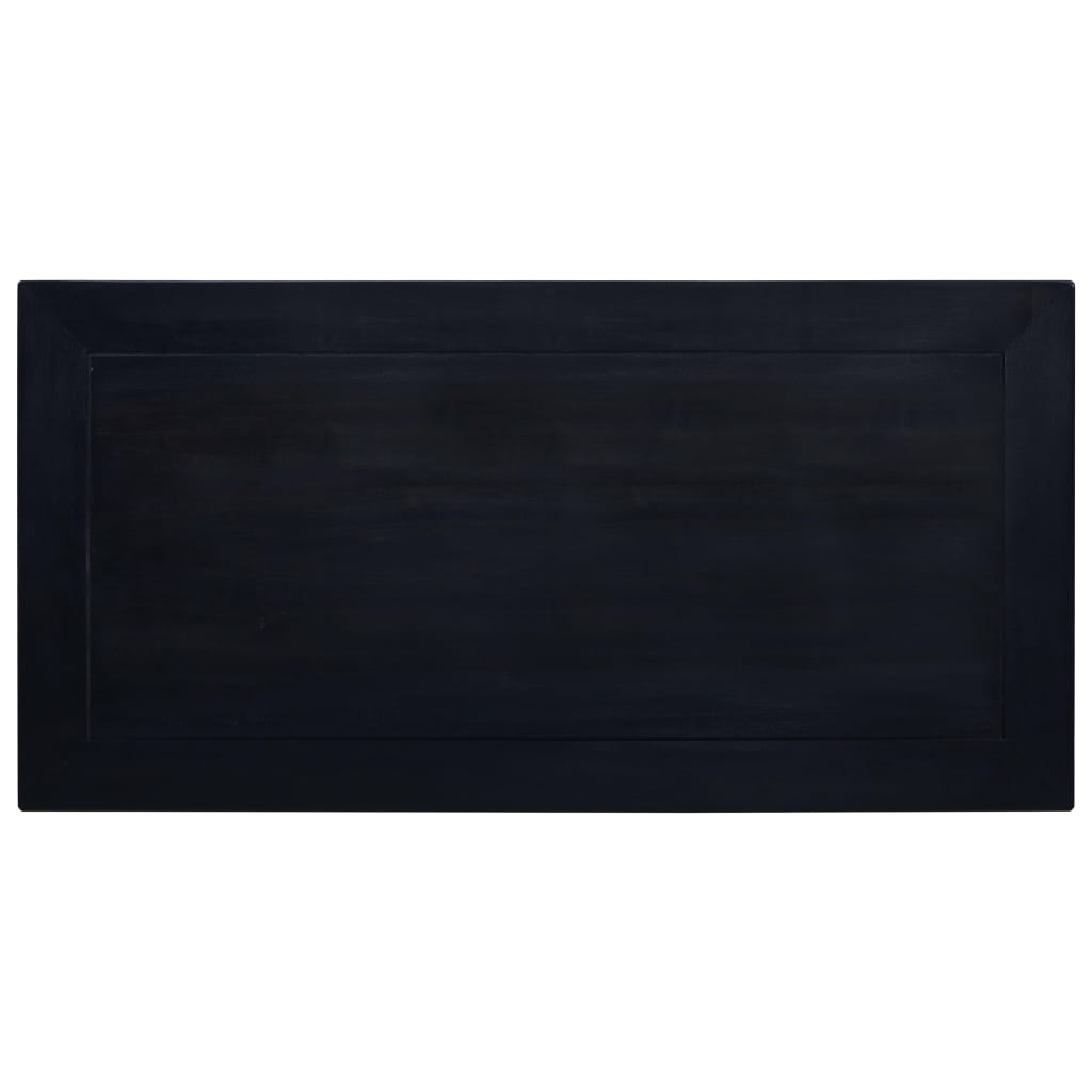 vidaXL Mesa de centro café negro claro madera de caoba 100x50x30 cm