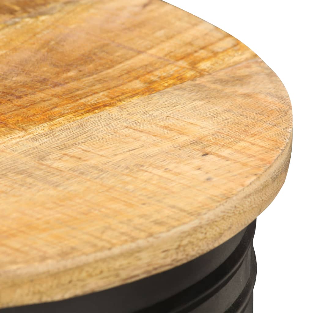 vidaXL Mesa de centro de madera maciza de mango 43x55 cm