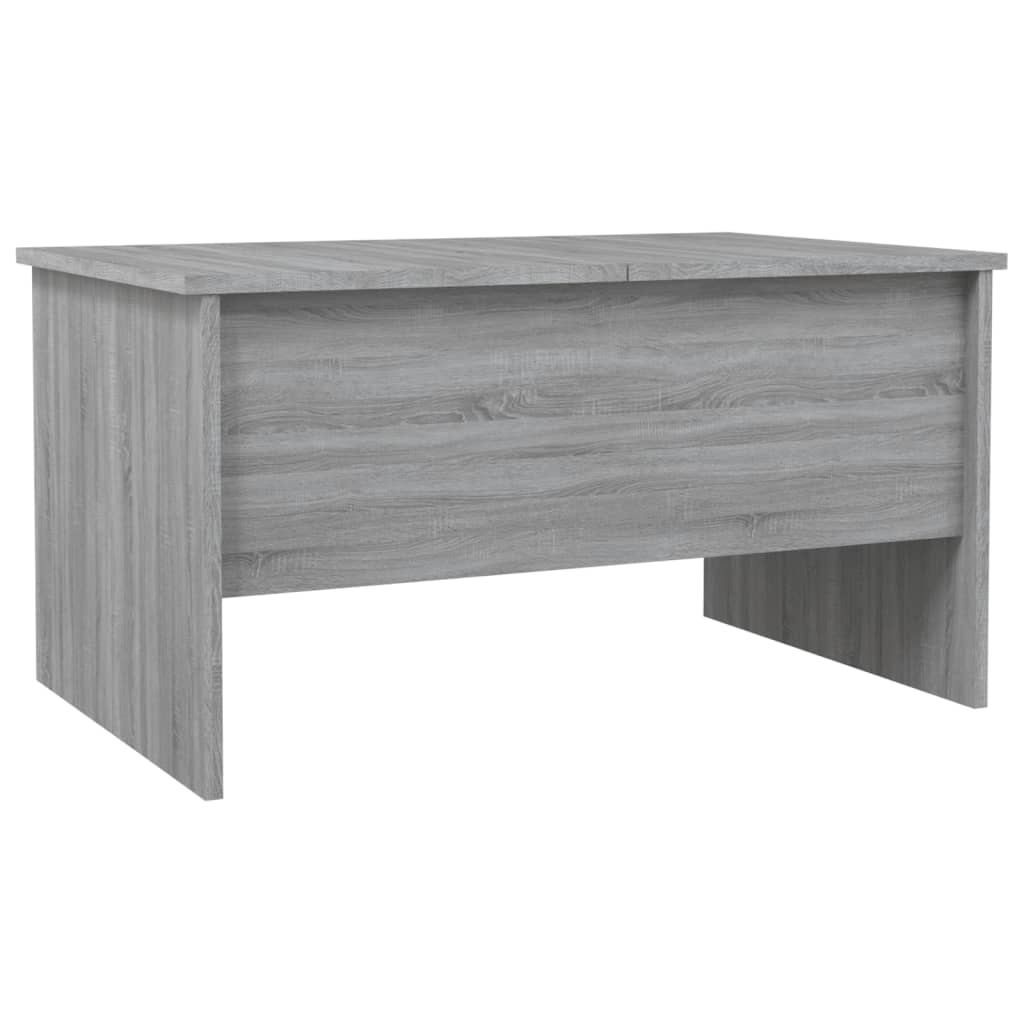 vidaXL Mesa de centro madera contrachapada gris Sonoma 80x50x42,5 cm