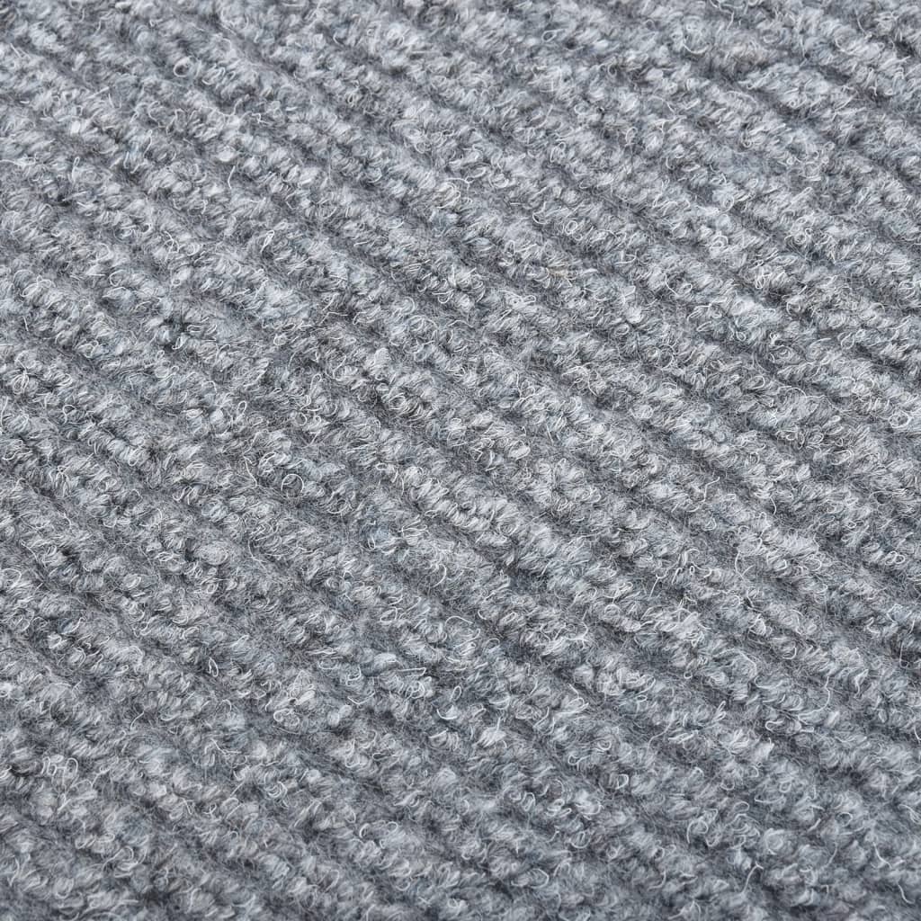 vidaXL Alfombra de pasillo atrapa suciedad 100x500 cm gris y azul