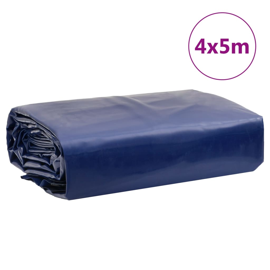 vidaXL Lona azul 4x5 m 650 g/m²