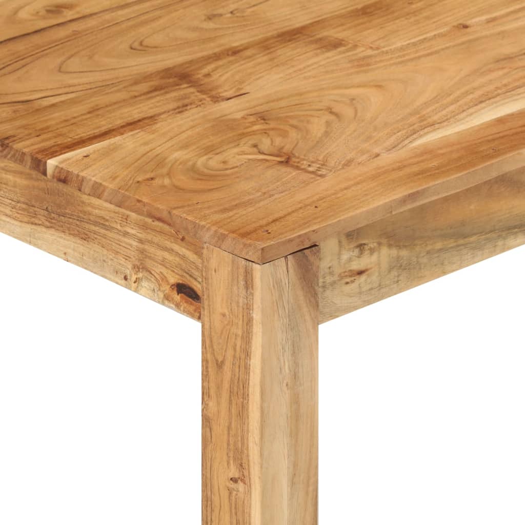 vidaXL Mesa de centro de madera maciza de acacia 80x80x40 cm