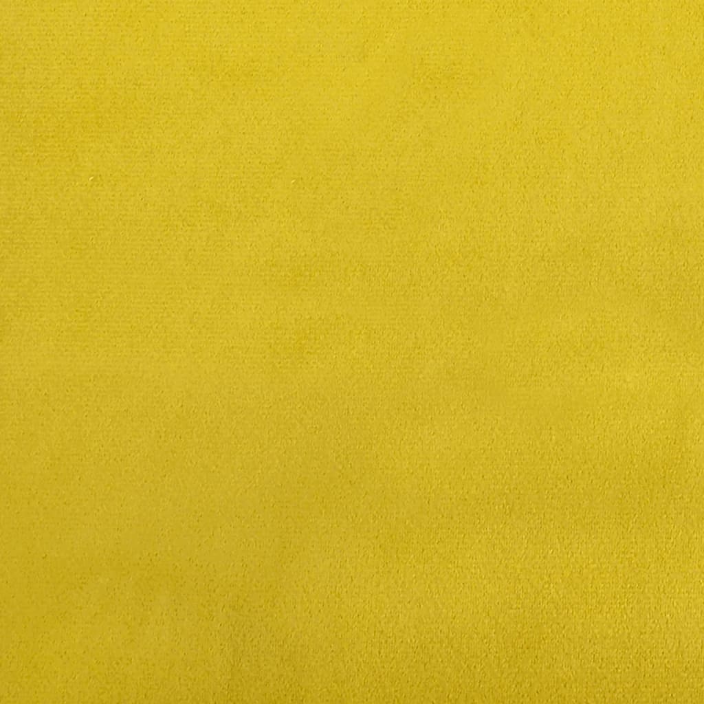 vidaXL Cojines decorativos 2 uds terciopelo amarillo 15x50 cm