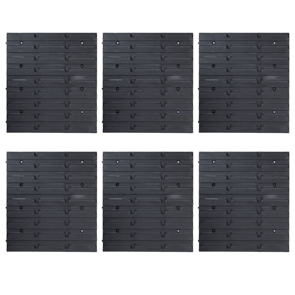 vidaXL Kit de cajas de almacenaje 103 pzas paneles de pared rojo/negro