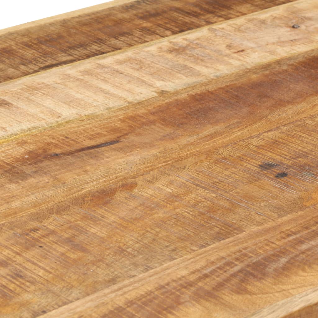 vidaXL Mesa de comedor madera maciza de mango rugosa 200x100x75 cm