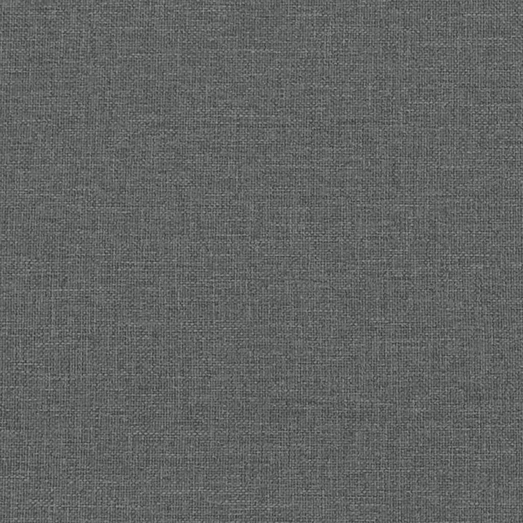vidaXL Sofá de 2 plazas tela gris oscuro
