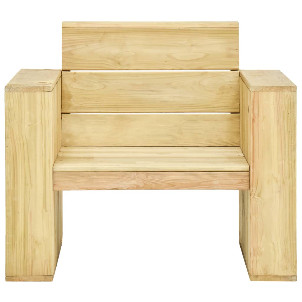 vidaXL Juego de muebles de jardín 4 piezas madera de pino impregnada