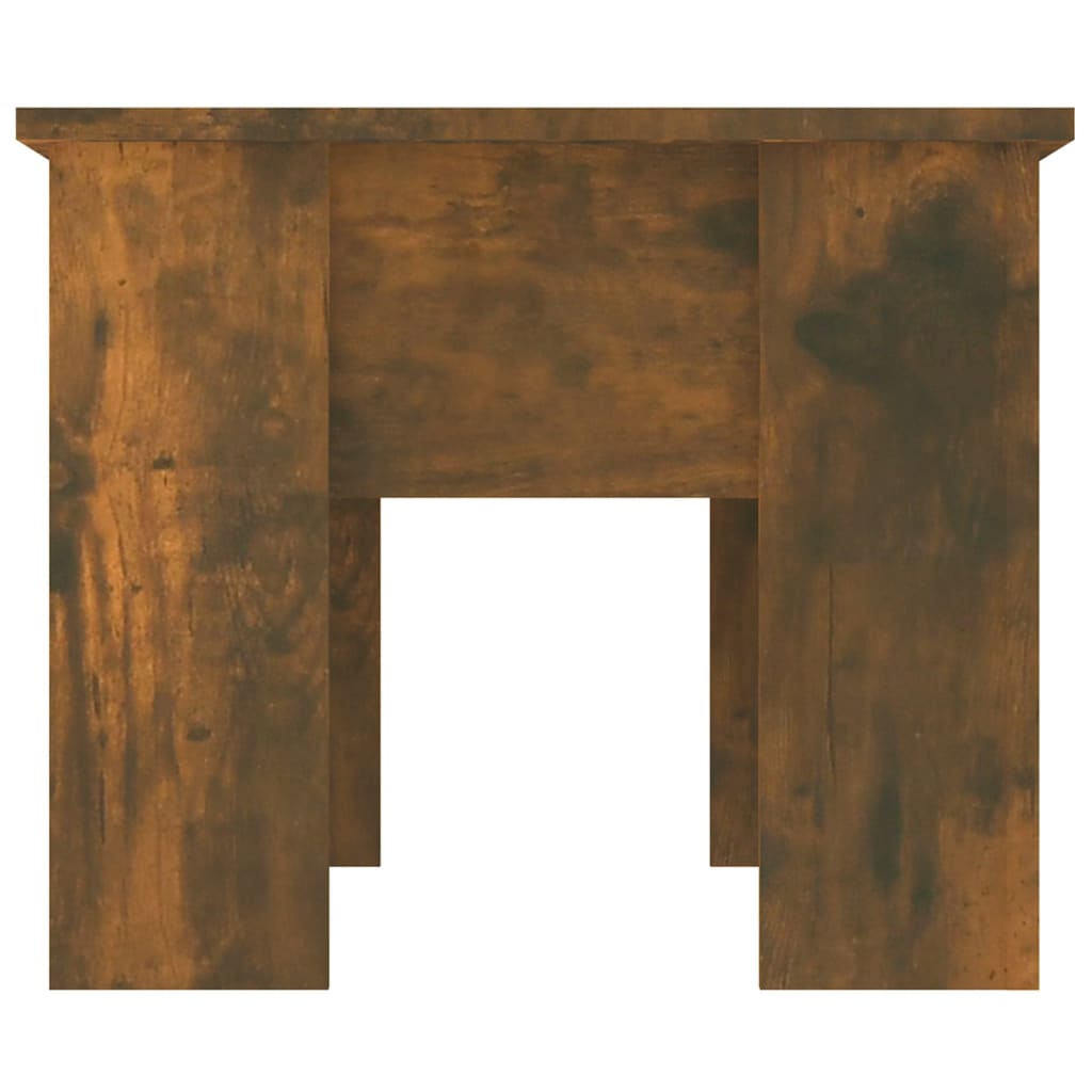 vidaXL Mesa de centro madera contrachapada roble ahumado 79x49x41 cm