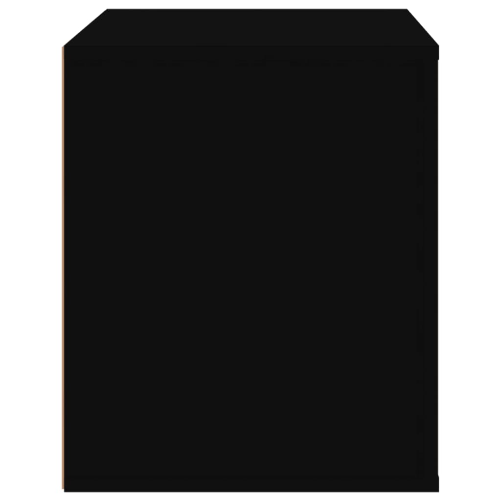 vidaXL Mesita de noche color negro 50x39x47 cm