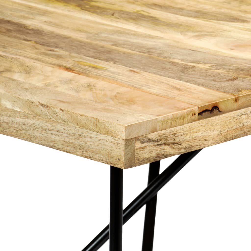 vidaXL Mesa de comedor de madera maciza de mango 180x90x76 cm