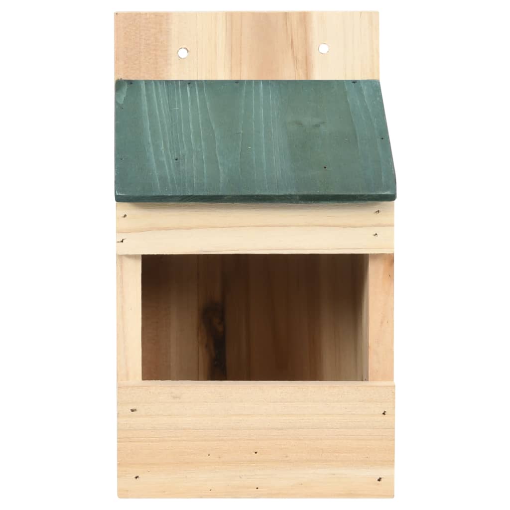 vidaXL Casa para pájaros 4 unidades madera de abeto 12x16x20 cm