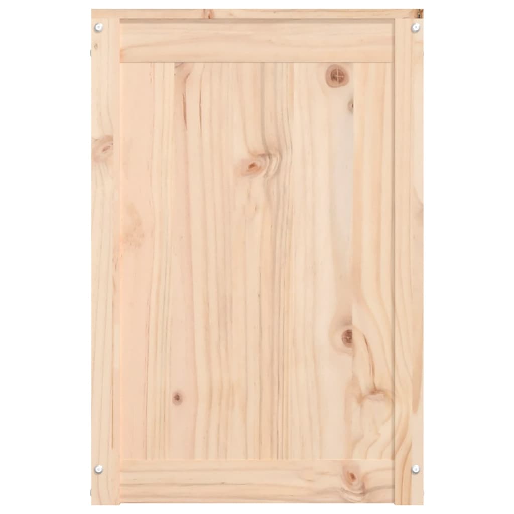 vidaXL Baúl para la colada madera maciza de pino 44x44x66 cm