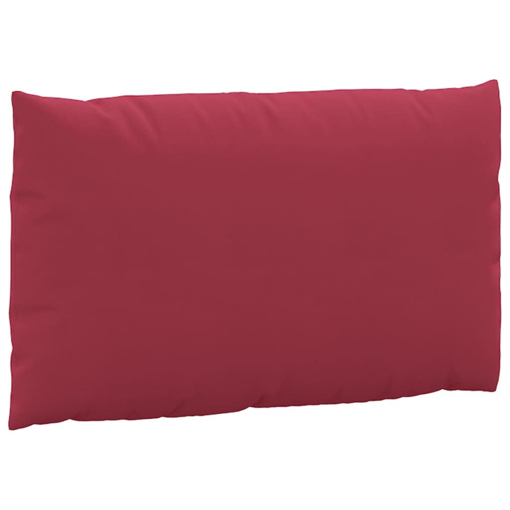 vidaXL Cojines para sofá de palés 2 unidades tela rojo vino tinto