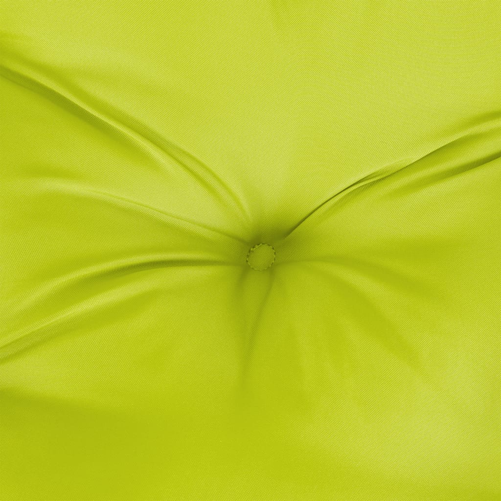 vidaXL Cojín de banco de jardín tela Oxford verde claro 110x50x7 cm