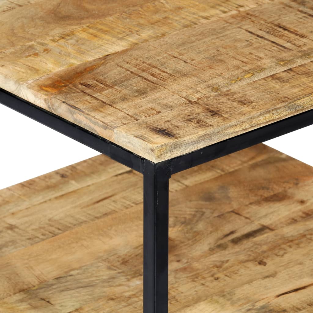 vidaXL Mesa de centro de madera maciza de mango 110x60x45 cm