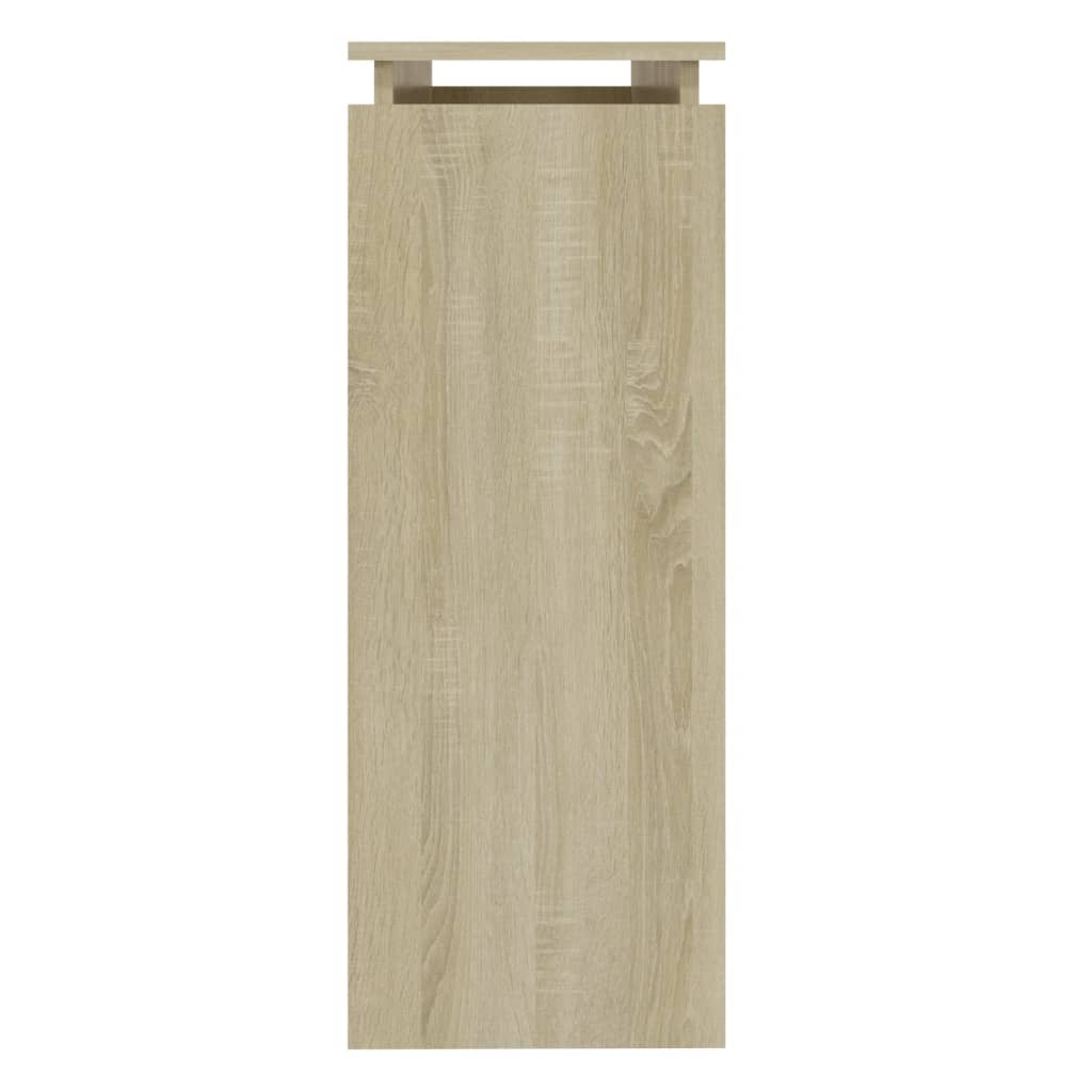 vidaXL Mesa consola madera contrachapada roble Sonoma 102x30x80 cm