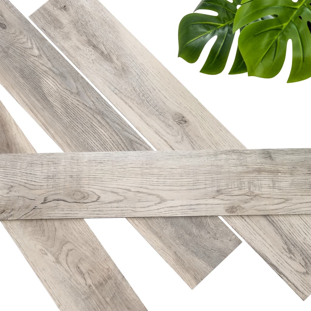 WallArt Tablones aspecto madera de roble Barnwood blanco lavado
