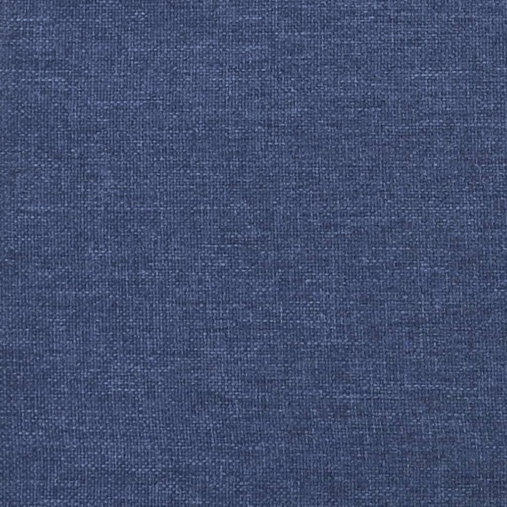 vidaXL Colchón de muelles ensacados tela azul 80x200x20 cm