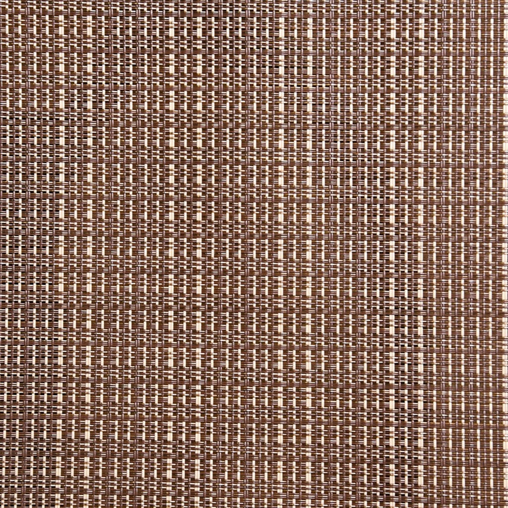 vidaXL Sillas giratorias de jardín 2 uds textilene y acero marrón