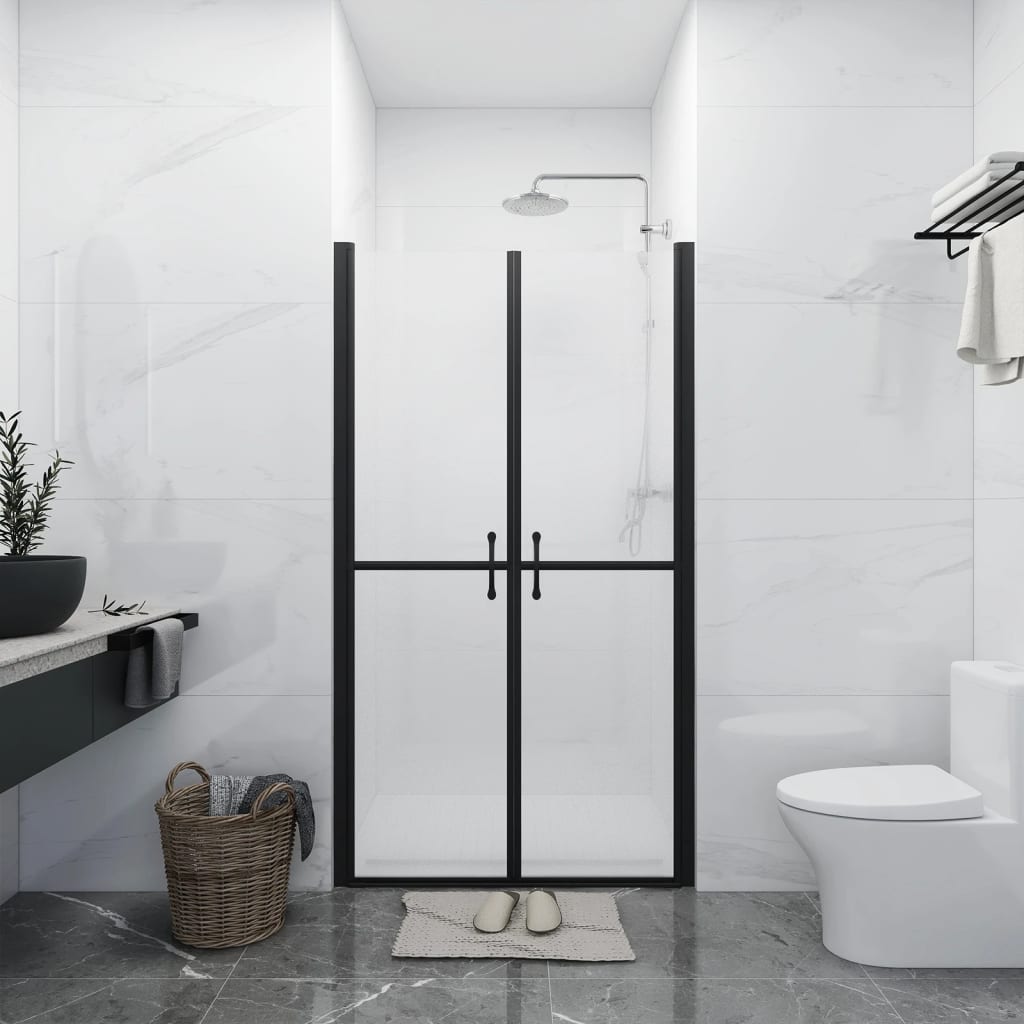 vidaXL Puerta de ducha ESG esmerilado (78-81)x190 cm