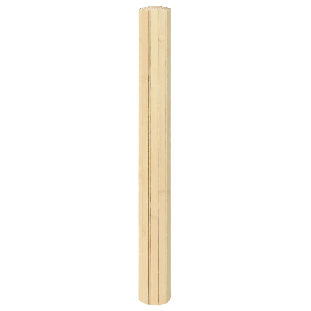vidaXL Alfombra rectangular bambú color natural claro 60x500 cm