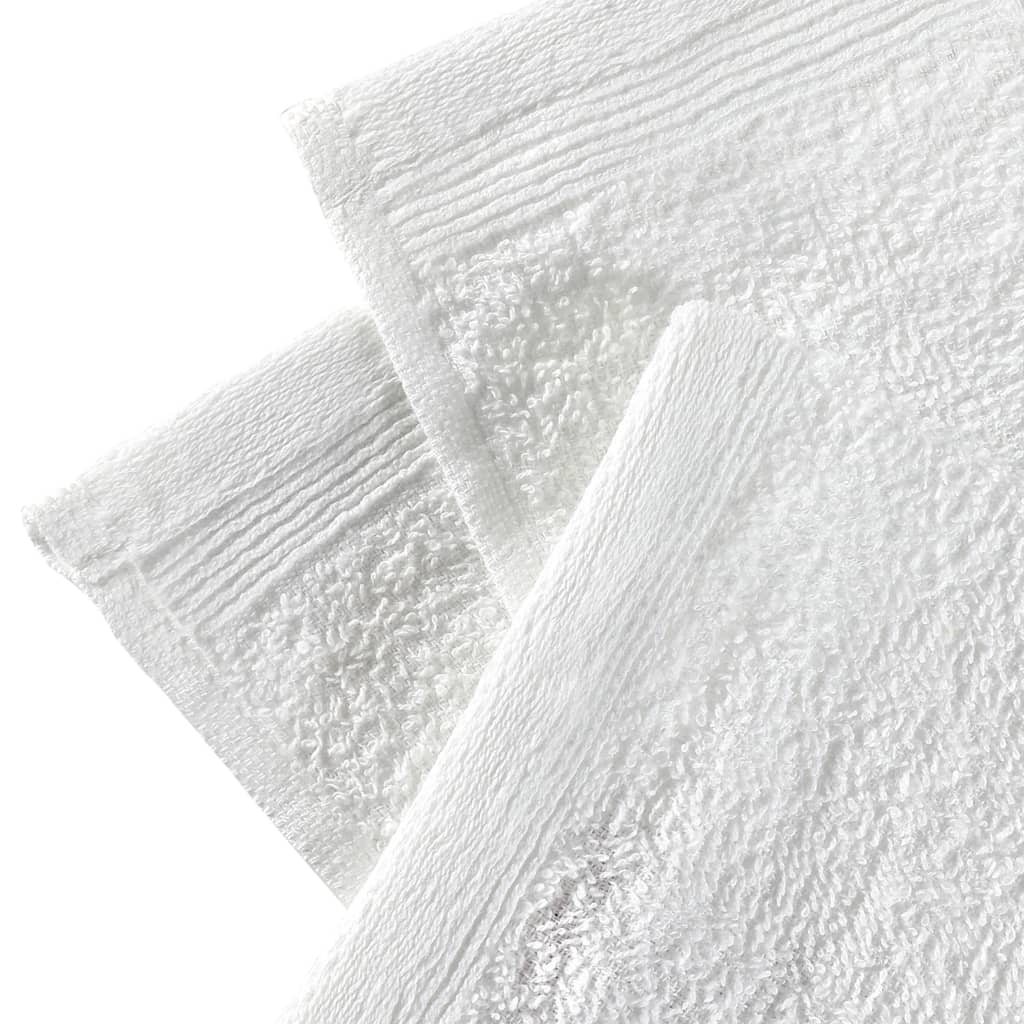 vidaXL Toallas de cortesía 50 uds algodón blanco 350 g/m² 30x30 cm