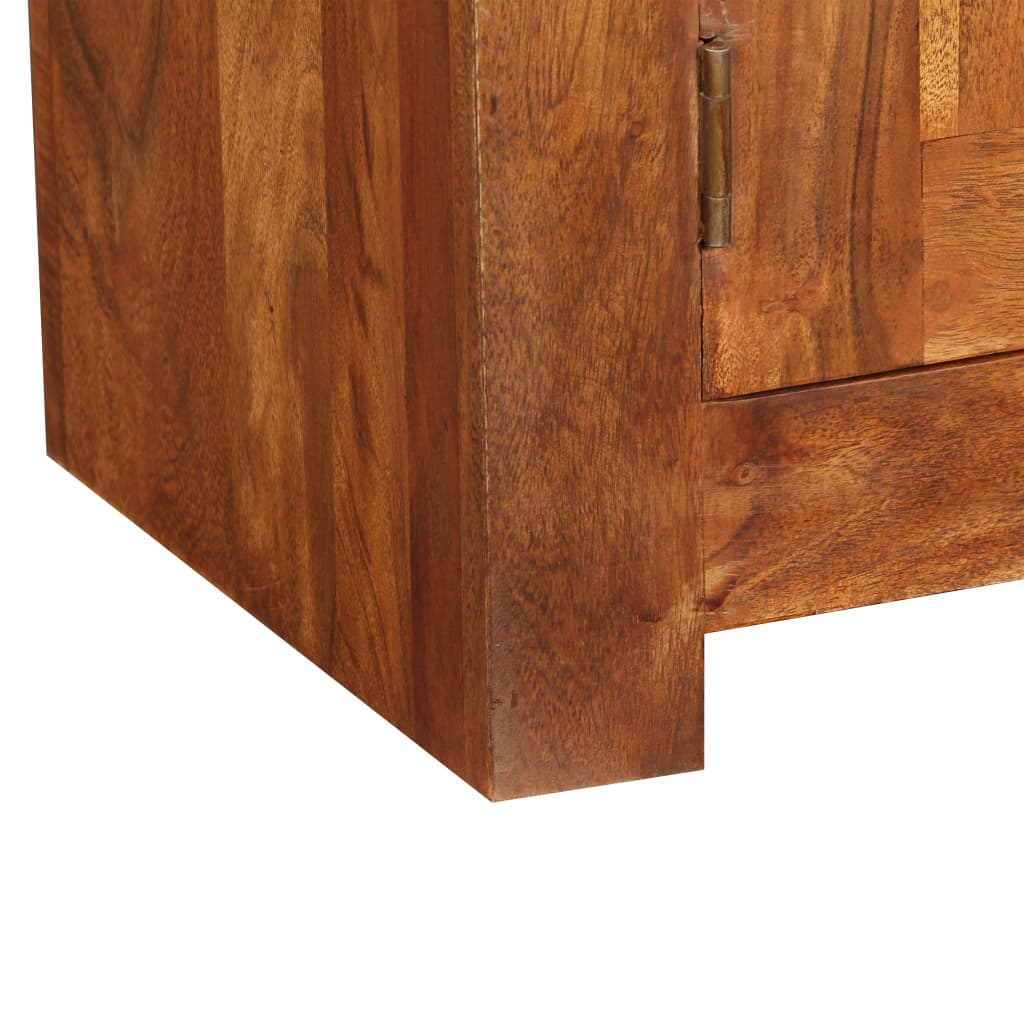 vidaXL Mueble de TV madera maciza acabado miel 120x30x40 cm