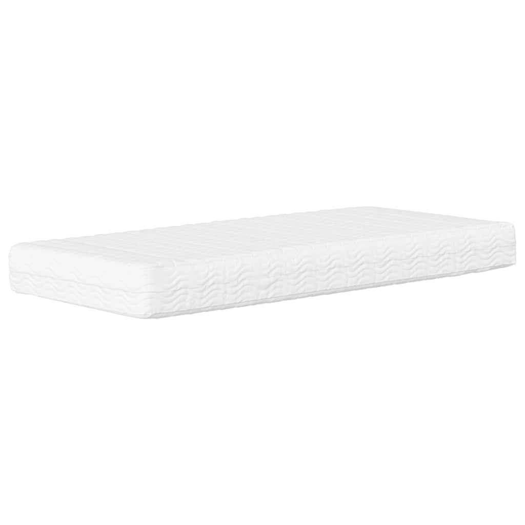 vidaXL Sofá cama con colchón tela gris taupe 80x200 cm