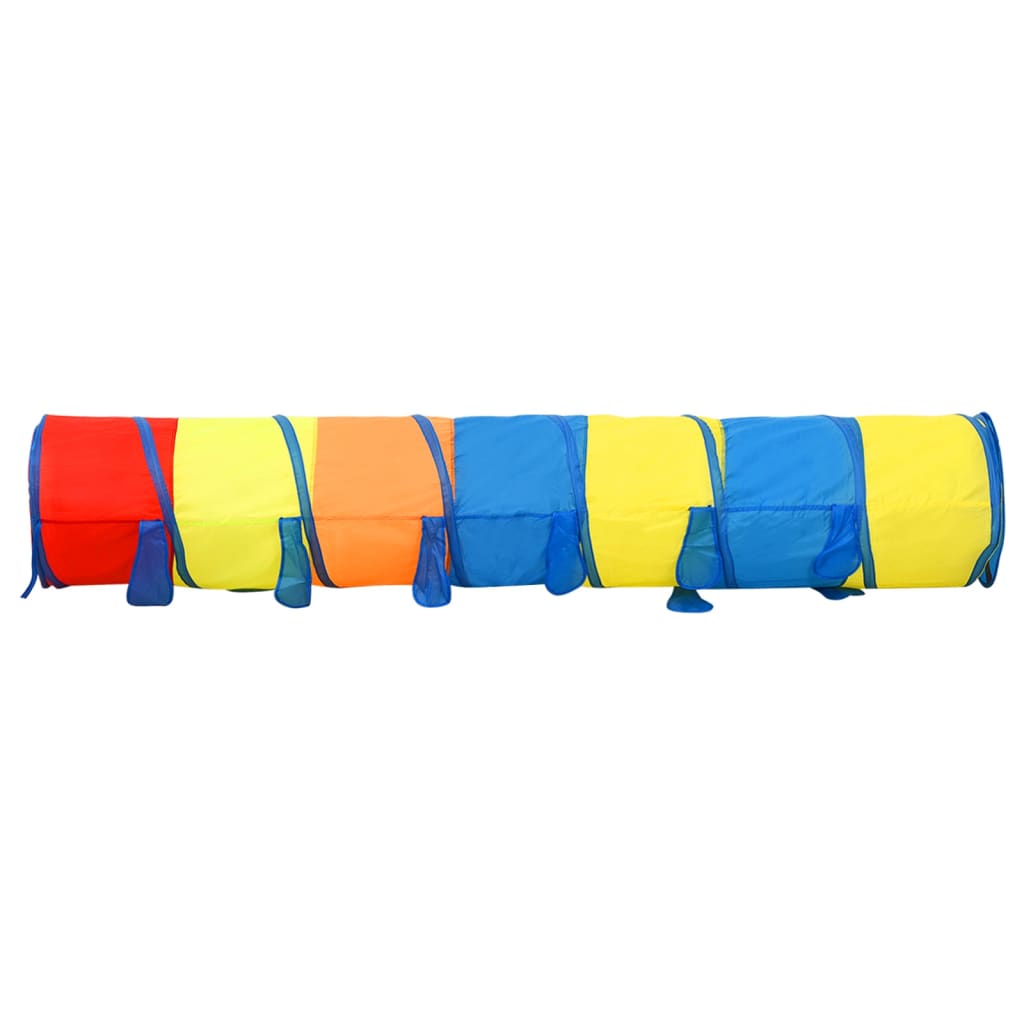 vidaXL Túnel de juegos niños con 250 bolas poliéster multicolor 245 cm
