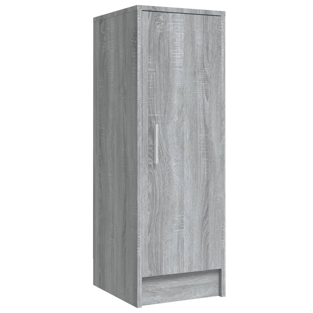 vidaXL Zapatero de madera contrachapada gris Sonoma 32x35x92 cm